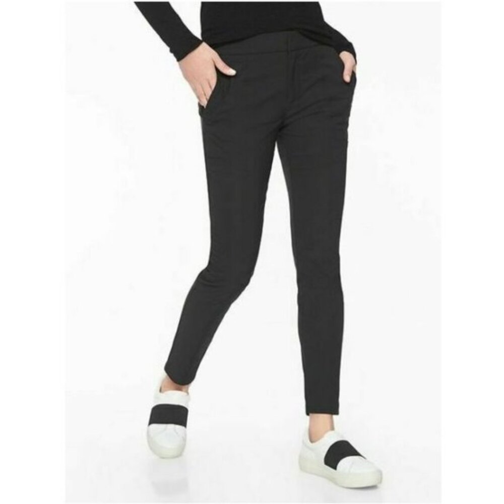 Athleta Wander Stash Skinny Pant Women's Size 8 Black Outdoor Gorpcore Recycled